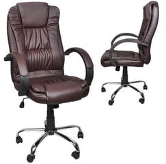 Eko ādas biroja krēsls - brūns cena un informācija | Biroja krēsli | 220.lv