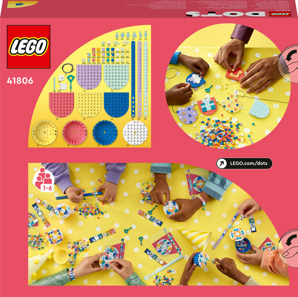 41806 LEGO® DOTS Nepārspējamais ballītes komplekts cena un informācija | Konstruktori | 220.lv