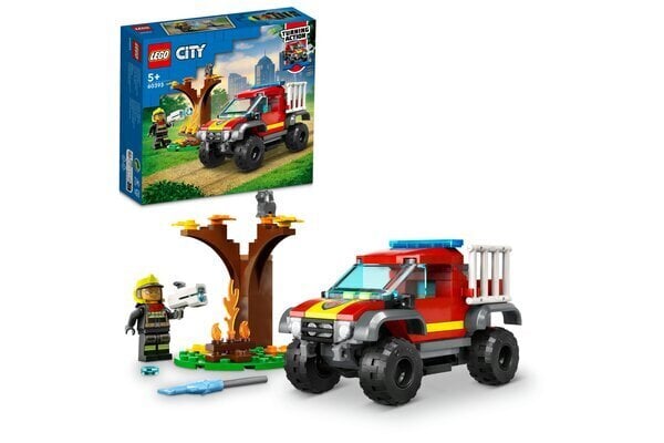60393 LEGO® City Ugunsdzēsēju visurgājēja glābšanas misija cena un informācija | Konstruktori | 220.lv