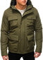 Vīriešu ziemas jaka ar kapuci Edoti C530 olīvu zaļa cena un informācija | Vīriešu virsjakas | 220.lv