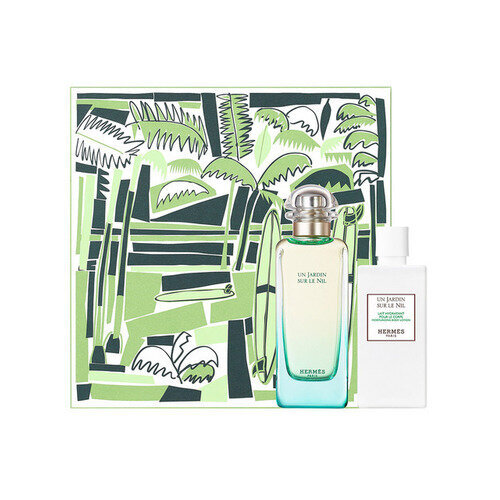 Hermes Un Jardin Sur Le Nil komplekts: tualetes ūdens EDT, 100 ml + ķermeņa losjons, 80 ml цена и информация | Sieviešu smaržas | 220.lv