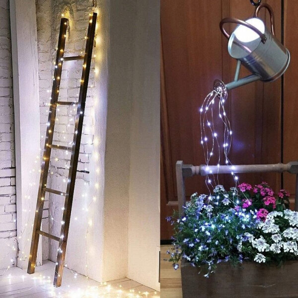 LED Ziemassvētku iekštelpu virtene - garums - 30m+5m, USB, tālvadības pults, krāsa - silti balts, E 00017241 cena un informācija | Ziemassvētku lampiņas, LED virtenes | 220.lv