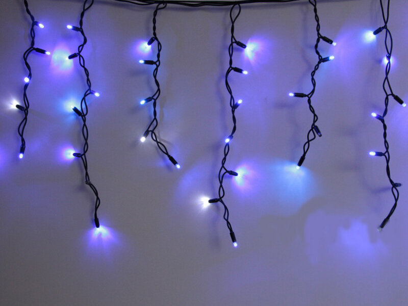 LED Ziemassvētku āra un iekštelpu lāstekas ar kristāliem, 300 LED, garums - 15,2m, savienojama, E 312 cena un informācija | Ziemassvētku lampiņas, LED virtenes | 220.lv