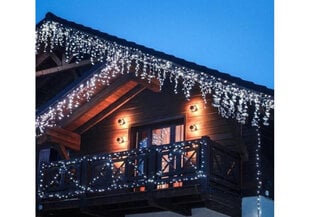 LED Ziemassvētku āra un iekštelpu lāstekas ar kristāliem, 300 LED, garums - 13,5m, savienojama, E DLX-2033 cena un informācija | Ziemassvētku lampiņas, LED virtenes | 220.lv