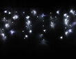 LED Ziemassvētku āra un iekštelpu lāstekas ar kristāliem, 300 LED, garums - 13,5m, savienojama, E DLX-2033 cena un informācija | Ziemassvētku lampiņas, LED virtenes | 220.lv