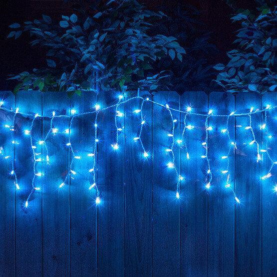 LED Ziemassvētku āra un iekštelpu lāstekas, 100LED, garums - 5,5m, savienojama, E 152 cena un informācija | Ziemassvētku lampiņas, LED virtenes | 220.lv