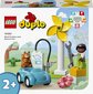 10985 LEGO® DUPLO Town Vēja turbīna un elektroauto cena un informācija | Konstruktori | 220.lv