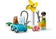 10985 LEGO® DUPLO Town Vēja turbīna un elektroauto cena un informācija | Konstruktori | 220.lv