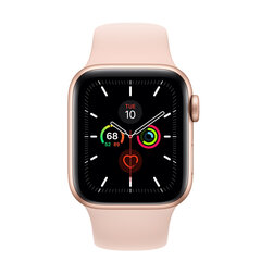 Apple Watch Series 5 40mm Gold Aluminum/Pink Sand Sport Band (Atjaunots A) cena un informācija | Viedpulksteņi (smartwatch) | 220.lv