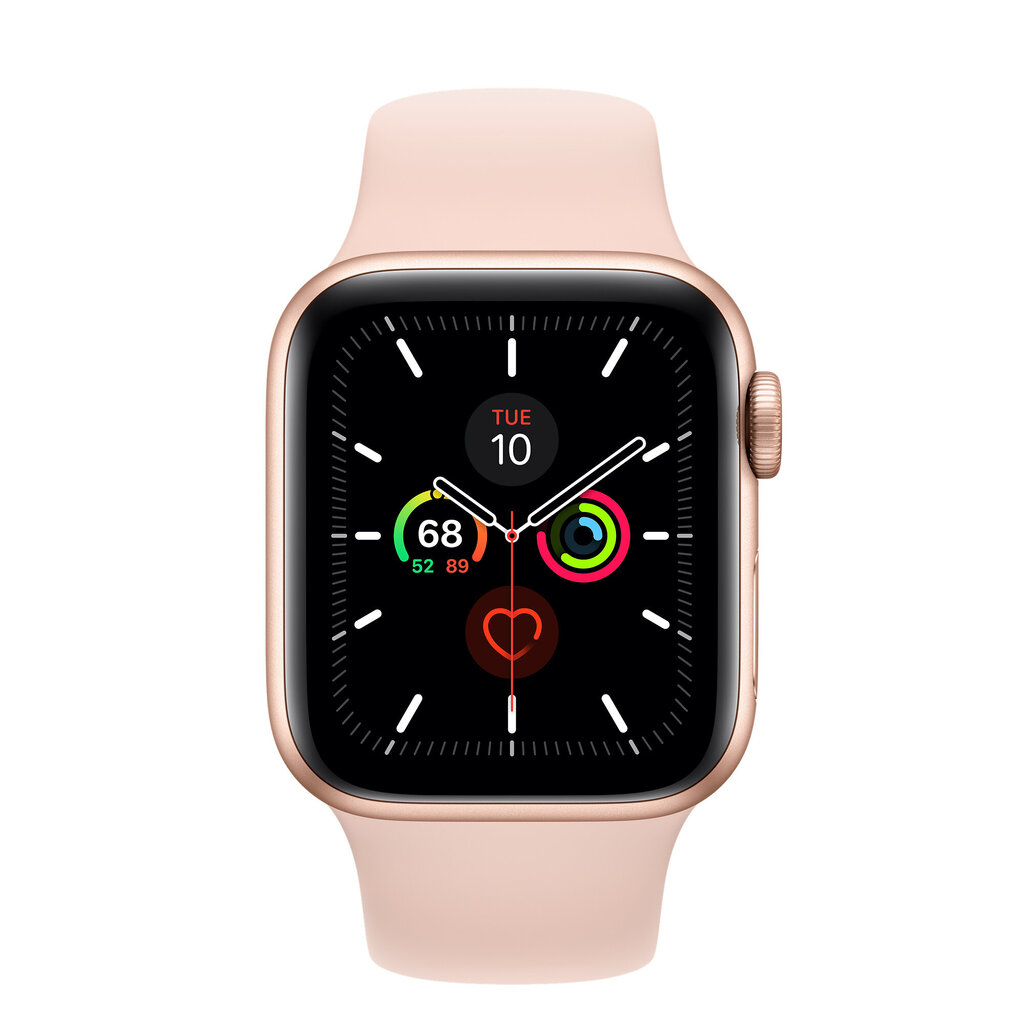 Apple Watch Series 5 40mm Gold Aluminum/Pink Sand Sport Band (Atjaunots A) cena un informācija | Viedpulksteņi (smartwatch) | 220.lv