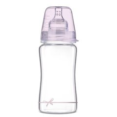 Stikla pudele Lovi Diamond glass Baby Shower girl, 250 ml cena un informācija | Bērnu pudelītes un to aksesuāri | 220.lv