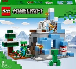 21243 LEGO® Minecraft Sasalušās smailes cena un informācija | Konstruktori | 220.lv