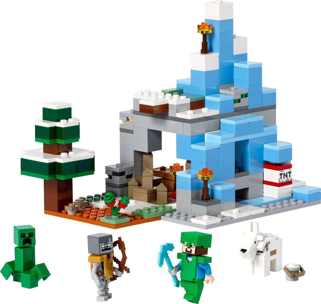 21243 LEGO® Minecraft Sasalušās smailes цена и информация | Konstruktori | 220.lv