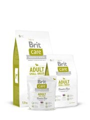 Brit Care Adult Small Lamb&Rice 7,5kg Suņiem цена и информация | Сухой корм для собак | 220.lv