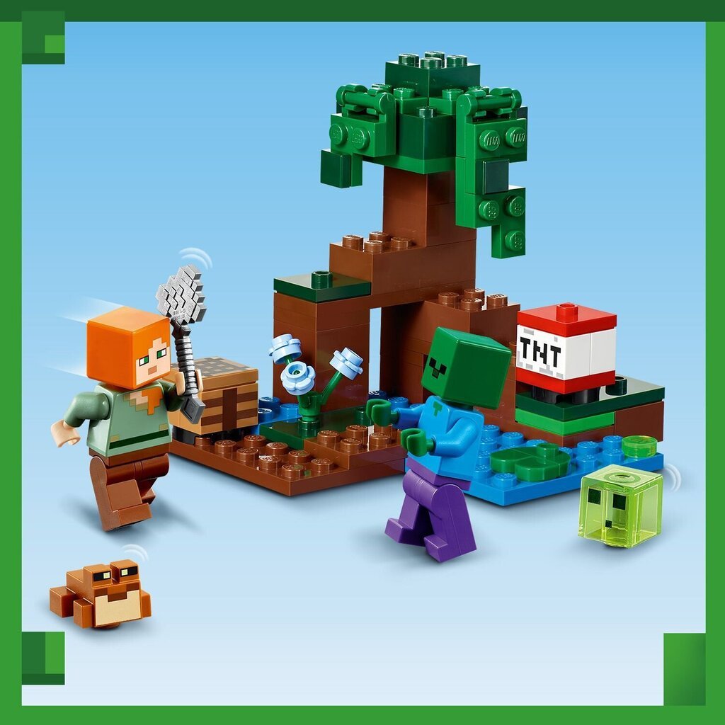 21240 LEGO® Minecraft Piedzīvojums purvā cena un informācija | Konstruktori | 220.lv