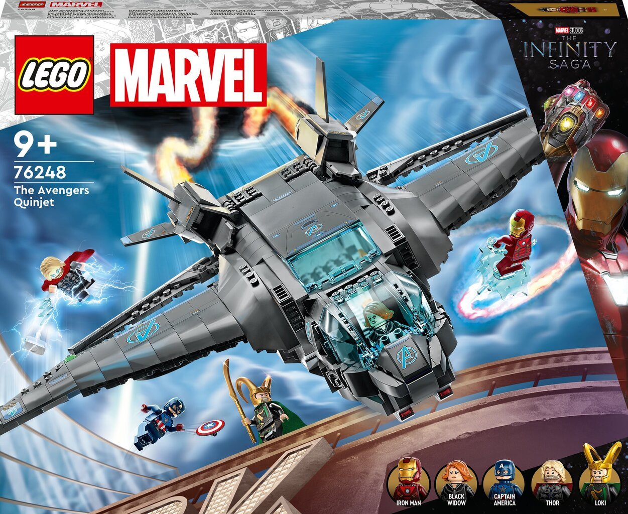 76248 LEGO® Marvel Квинджет Мстителей цена | 220.lv