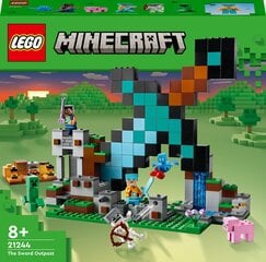 21244 LEGO® Minecraft Zobenu apsardzes postenis цена и информация | Конструкторы и кубики | 220.lv