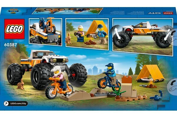 60387 LEGO® City Piedzīvojumi ar 4x4 bezceļu auto cena un informācija | Konstruktori | 220.lv