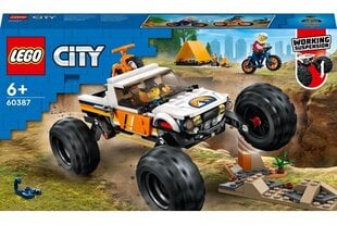 60387 LEGO® City Piedzīvojumi ar 4x4 bezceļu auto cena un informācija | Konstruktori | 220.lv