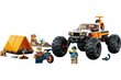 60387 LEGO® City Piedzīvojumi ar 4x4 bezceļu auto cena un informācija | Konstruktori | 220.lv