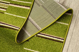 Rugsx ковровая дорожка Heat-Set Fryz Neli, зелёная, 70 см цена и информация | Ковры | 220.lv
