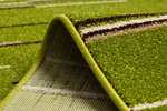 Rugsx ковровая дорожка Heat-Set Fryz Neli, зелёная, 70 см
