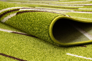 Rugsx ковровая дорожка Heat-Set Fryz Neli, зелёная, 70 см цена и информация | Ковры | 220.lv