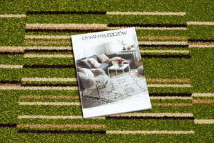 Paklājs - celiņš HEAT-SET FRYZ NELI zaļš 80 cm cena un informācija | Paklāji | 220.lv