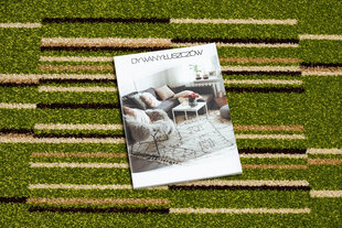 Paklājs - celiņš HEAT-SET FRYZ NELI zaļš 90 cm cena un informācija | Paklāji | 220.lv