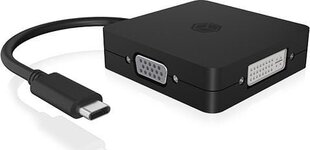 IcyBox IB-DK1104-C цена и информация | Адаптеры и USB разветвители | 220.lv