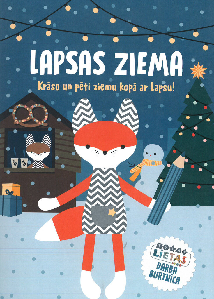 Lapsas ziema. Krāso un pēti ziemu kopā ar Lapsu! цена и информация | Krāsojamās grāmatas | 220.lv