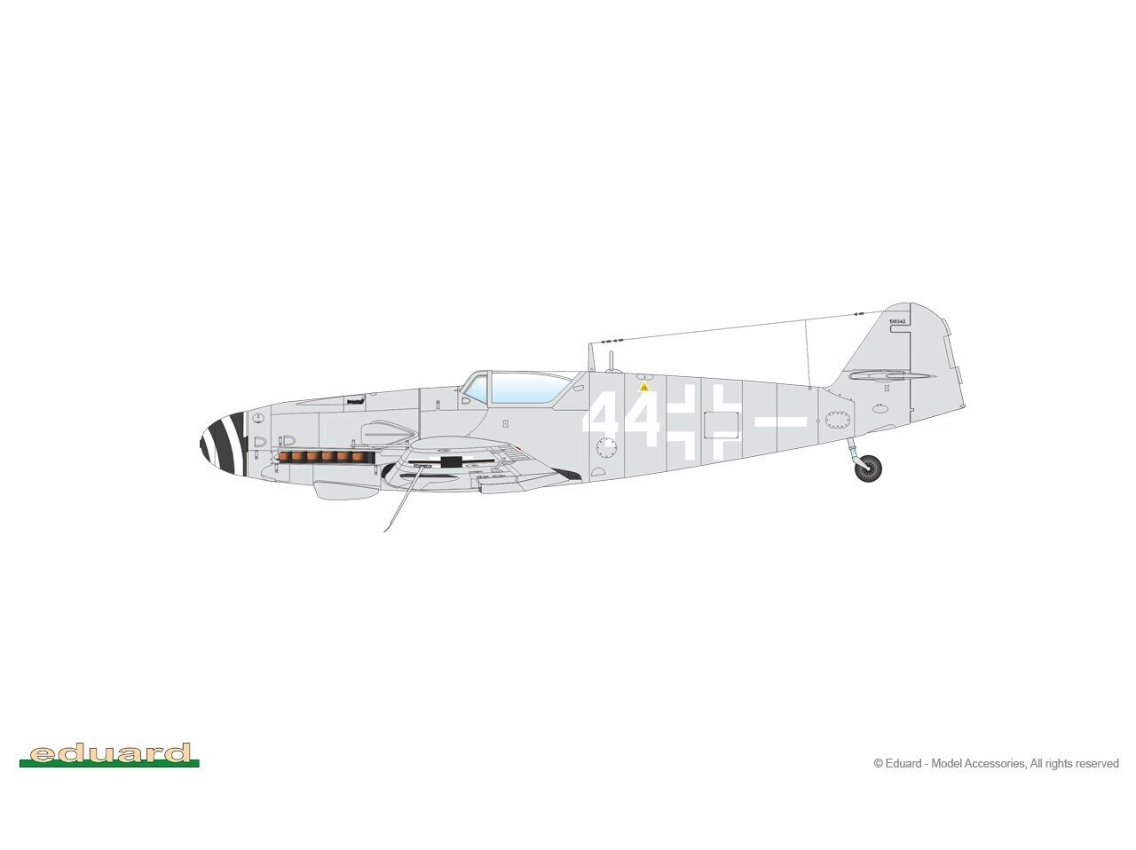 Eduard - Messerschmitt Bf 109G-10 Mtt Regensburg ProfiPack edition, 1/48, 82119 cena un informācija | Konstruktori | 220.lv