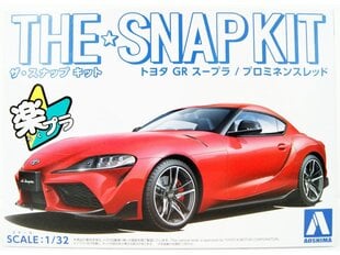 Aoshima - The Snap Kit Toyota GB Supra (Prominence Red), 1/32, 05885 cena un informācija | Konstruktori | 220.lv