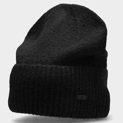 Женская шапка 4F W H4Z22-CAD012 20S, черная цена и информация | 4F Женские аксессуары | 220.lv