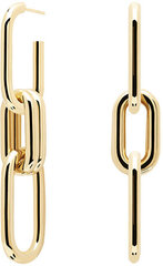 Оригинальные позолоченные серьги-подвески Pdpaola Muze Gold AR01-074-U цена и информация | Серьги | 220.lv