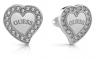 Серьги-сердечки с кристаллами Guess UBE78054 цена и информация | Серьги | 220.lv