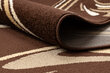 Paklājs - celiņš KARMEL FRYZ - COFFEE brūns 80 cm цена и информация | Paklāji | 220.lv