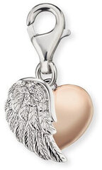 Engelsrufer Серебряный двухцветный кулон для браслета Сердце с ERC-HEARTWINGBI цена и информация | Браслеты | 220.lv