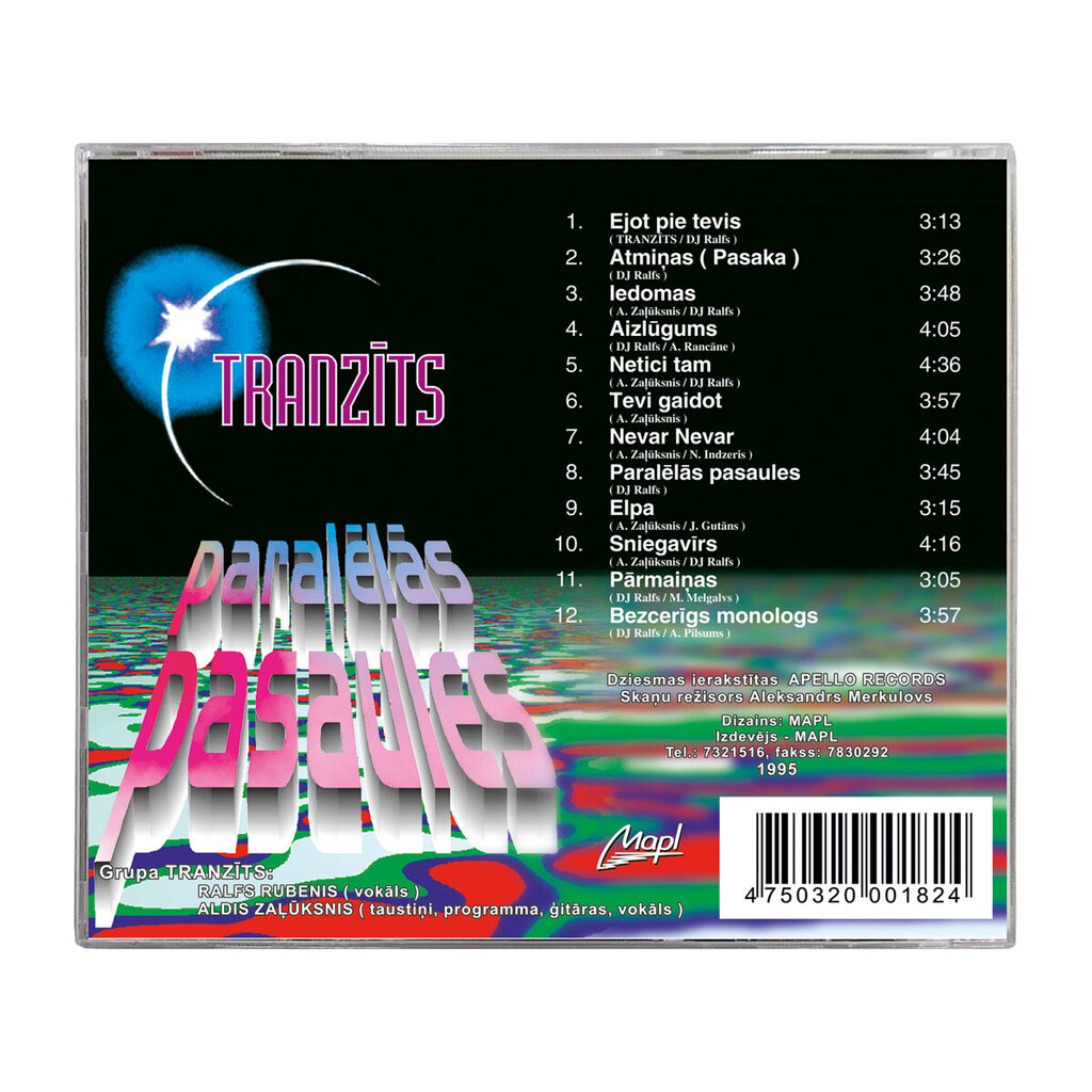 CD TRANZĪTS - PARALĒLĀS PASAULES цена и информация | Vinila plates, CD, DVD | 220.lv