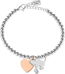 Двухцветный браслет La Petite Story Кошка и сердце LPS05AQI08 цена и информация | Женские браслеты | 220.lv
