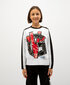 Brīvs Gulliver krekls ar garām piedurknēm meitenēm, baltas/melnas krāsas cena un informācija | Krekli, bodiji, blūzes meitenēm | 220.lv