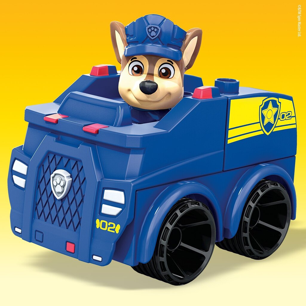 Konstruktors Mega Bloks, Paw Patrol Chase'S Patrol Car, plastmasa цена и информация | Rotaļlietas zēniem | 220.lv