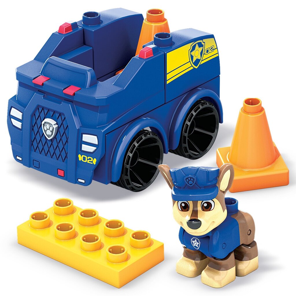 Konstruktors Mega Bloks, Paw Patrol Chase'S Patrol Car, plastmasa цена и информация | Rotaļlietas zēniem | 220.lv