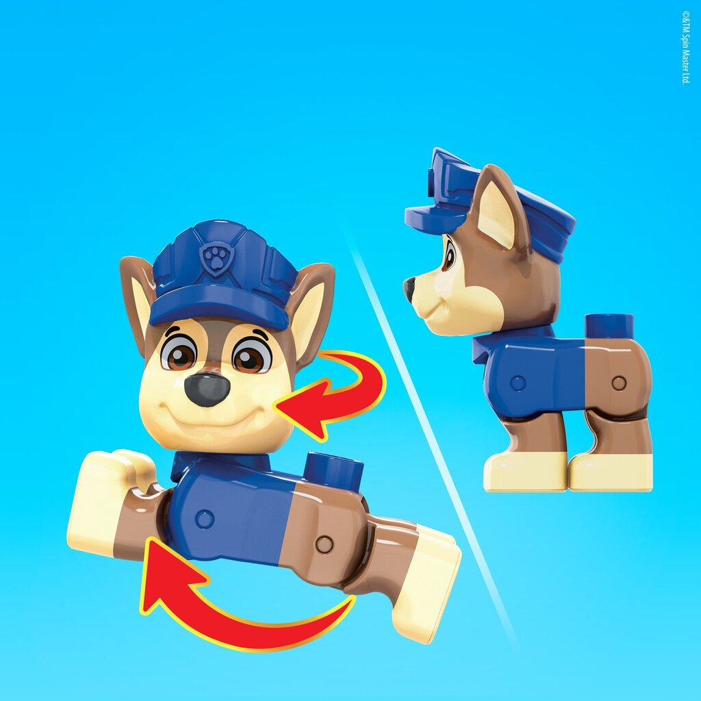 Konstruktors Mega Bloks, Paw Patrol Chase'S Patrol Car, plastmasa цена и информация | Rotaļlietas zēniem | 220.lv