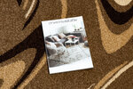 Rugsx ковровая дорожка Karmel Fryz, кофейная / коричневая, 90 см