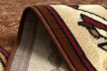 Rugsx ковровая дорожка BCF Filip, коричневая, 100 см