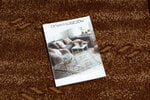 Rugsx ковровая дорожка BCF Filip, коричневая, 120 см