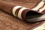 Rugsx ковровая дорожка BCF Filip, коричневая, 120 см
