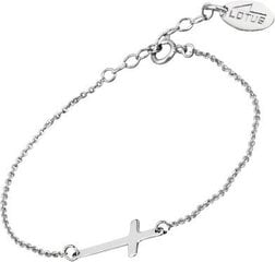 Lotus Silver Браслет дизайнерский серебряный с крестиком для женщин LP1223-2/2 цена и информация | Браслеты | 220.lv