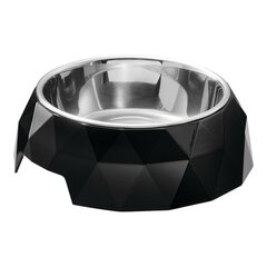 Suņu barības bļoda Hunter Kimberley Melamine Black Nerūsējošā tērauda (22,5 x 22,5 x 4,5 cm) цена и информация | Миски, ящики для корма | 220.lv